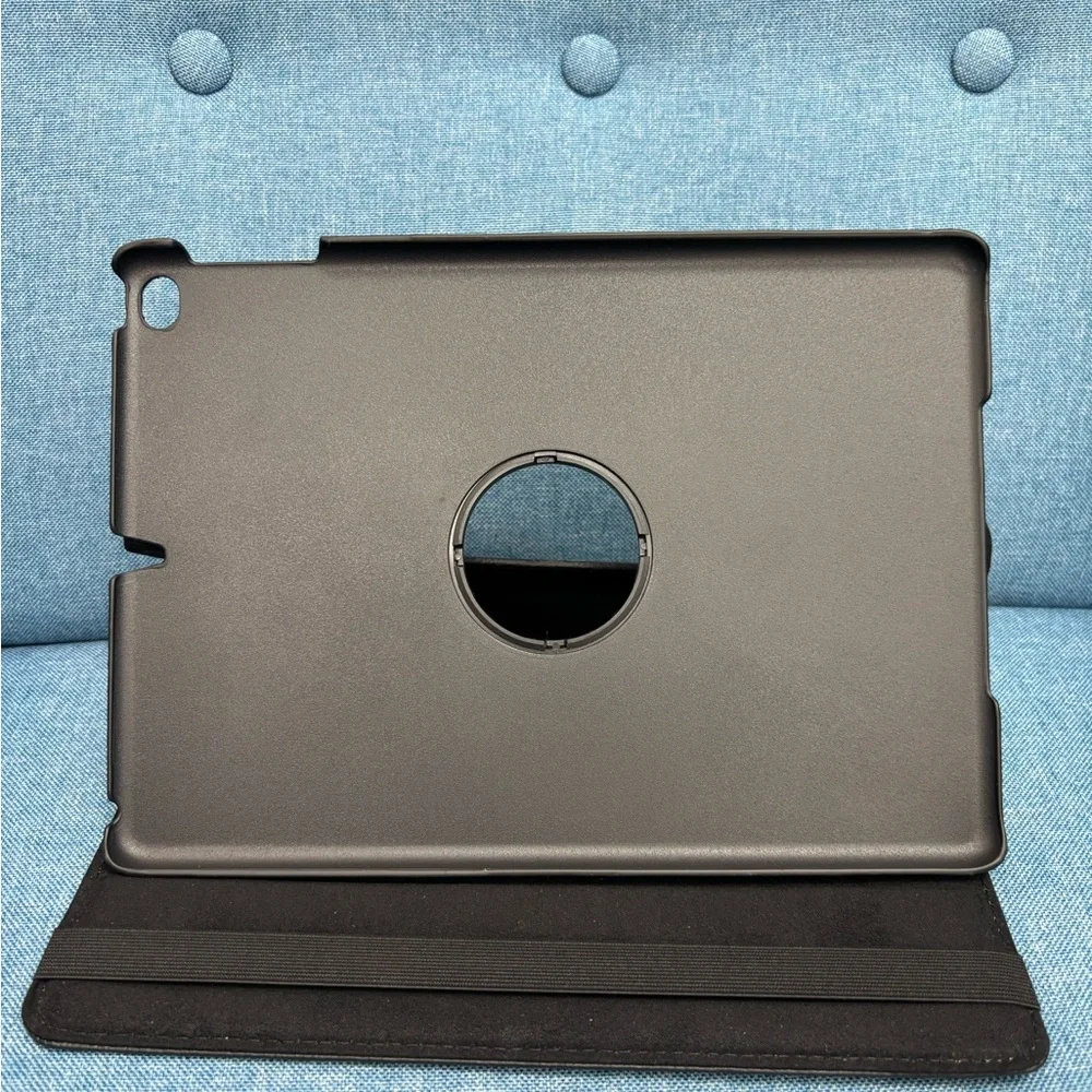 Black Rotating Tablet Folio Case for IPAD 5-6 (9.7 inch screen)